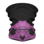 Face protection mask, skull design, purple color